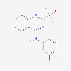 N-(3-fluorophenyl)-2-(trifluoromethyl)-4-quinazolinamine