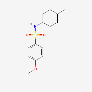 molecular formula C15H23NO3S B4781174 4-ethoxy-N-(4-methylcyclohexyl)benzene-1-sulfonamide 