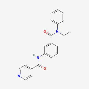 N-(3-{[ethyl(phenyl)amino]carbonyl}phenyl)isonicotinamide