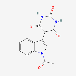 5-(1-acetylindol-3-yl)-1,3-diazinane-2,4,6-trione