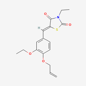 5-[4-(allyloxy)-3-ethoxybenzylidene]-3-ethyl-1,3-thiazolidine-2,4-dione