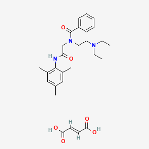 molecular formula C28H37N3O6 B4781246 N-[2-(diethylamino)ethyl]-N-[2-(mesitylamino)-2-oxoethyl]benzamide 2-butenedioate 