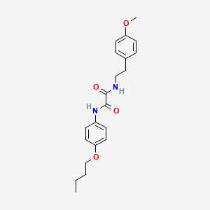 molecular formula C21H26N2O4 B4781248 N-(4-butoxyphenyl)-N'-[2-(4-methoxyphenyl)ethyl]ethanediamide 