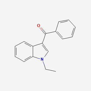 molecular formula C17H15NO B4781253 (1-ethyl-1H-indol-3-yl)(phenyl)methanone 