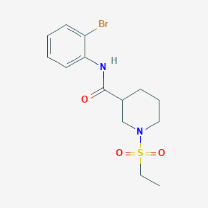 N-(2-bromophenyl)-1-(ethylsulfonyl)piperidine-3-carboxamide