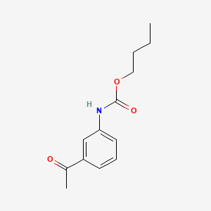 molecular formula C13H17NO3 B4781342 butyl N-(3-acetylphenyl)carbamate 