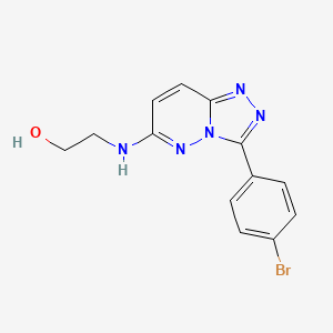 2-[[3-(4-bromophenyl)-[1,2,4]triazolo[4,3-b]pyridazin-6-yl]amino]ethanol