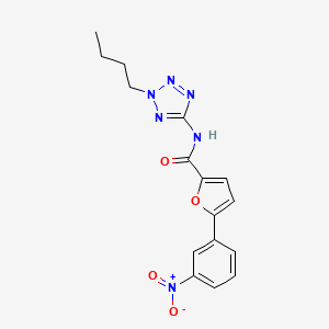 N-(2-butyl-2H-tetrazol-5-yl)-5-(3-nitrophenyl)-2-furamide