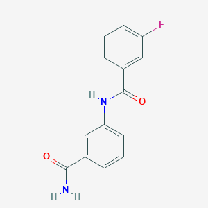 molecular formula C14H11FN2O2 B4781418 N-(3-carbamoylphenyl)-3-fluorobenzamide 