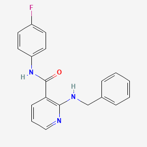 molecular formula C19H16FN3O B4781455 2-(benzylamino)-N-(4-fluorophenyl)pyridine-3-carboxamide 