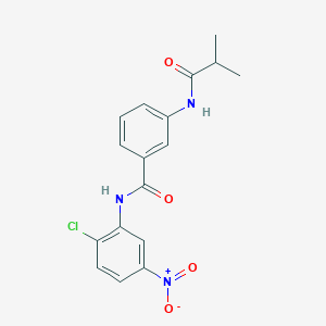 molecular formula C17H16ClN3O4 B4781481 N-(2-chloro-5-nitrophenyl)-3-(isobutyrylamino)benzamide 