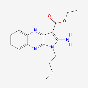 molecular formula C17H20N4O2 B4781566 ethyl 2-amino-1-butyl-1H-pyrrolo[2,3-b]quinoxaline-3-carboxylate 