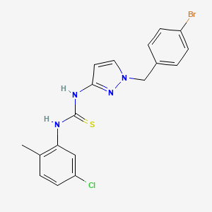 N-[1-(4-bromobenzyl)-1H-pyrazol-3-yl]-N'-(5-chloro-2-methylphenyl)thiourea