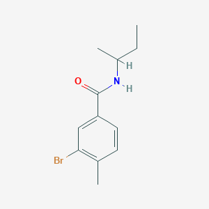 molecular formula C12H16BrNO B4781644 3-bromo-N-(sec-butyl)-4-methylbenzamide 