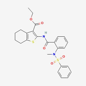 ethyl 2-({2-[methyl(phenylsulfonyl)amino]benzoyl}amino)-4,5,6,7-tetrahydro-1-benzothiophene-3-carboxylate