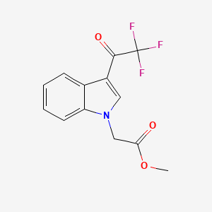 METHYL 2-[3-(2,2,2-TRIFLUOROACETYL)-1H-INDOL-1-YL]ACETATE