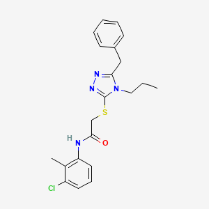 2-[(5-benzyl-4-propyl-4H-1,2,4-triazol-3-yl)thio]-N-(3-chloro-2-methylphenyl)acetamide