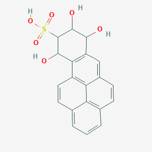 molecular formula C20H16O6S B047818 7,8,9,10-Tetrahydro-7,8,10-trihydroxybenzo(a)pyrene-9-sulfonic acid CAS No. 118499-61-9