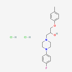 1-[4-(4-FLUOROPHENYL)PIPERAZIN-1-YL]-3-(4-METHYLPHENOXY)PROPAN-2-OL DIHYDROCHLORIDE