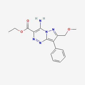 ethyl 4-amino-7-(methoxymethyl)-8-phenylpyrazolo[5,1-c][1,2,4]triazine-3-carboxylate