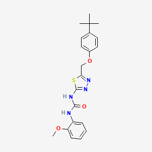 1-{5-[(4-Tert-butylphenoxy)methyl]-1,3,4-thiadiazol-2-yl}-3-(2-methoxyphenyl)urea