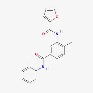 molecular formula C20H18N2O3 B4781902 N-(2-methyl-5-{[(2-methylphenyl)amino]carbonyl}phenyl)-2-furamide 