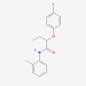 molecular formula C17H18FNO2 B4781910 2-(4-fluorophenoxy)-N-(2-methylphenyl)butanamide 