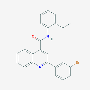 2-(3-bromophenyl)-N-(2-ethylphenyl)-4-quinolinecarboxamide