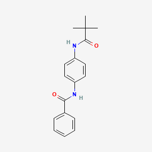 N-{4-[(2,2-dimethylpropanoyl)amino]phenyl}benzamide