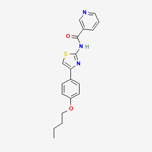 N-[4-(4-butoxyphenyl)-1,3-thiazol-2-yl]nicotinamide