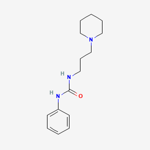 molecular formula C15H23N3O B4781985 N-phenyl-N'-[3-(1-piperidinyl)propyl]urea 