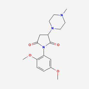 1-(2,5-Dimethoxyphenyl)-3-(4-methylpiperazin-1-yl)pyrrolidine-2,5-dione