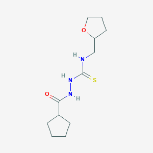 2-(cyclopentylcarbonyl)-N-(tetrahydro-2-furanylmethyl)hydrazinecarbothioamide