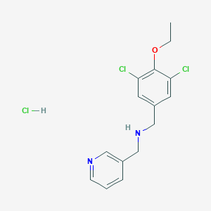 molecular formula C15H17Cl3N2O B4782172 (3,5-dichloro-4-ethoxybenzyl)(pyridin-3-ylmethyl)amine hydrochloride 