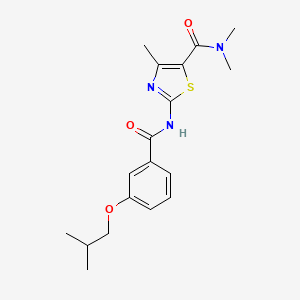 2-[(3-isobutoxybenzoyl)amino]-N,N,4-trimethyl-1,3-thiazole-5-carboxamide