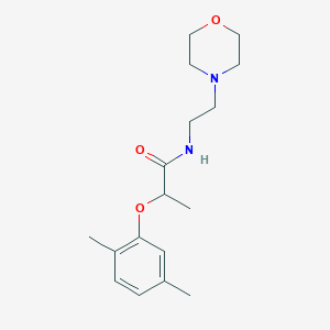 2-(2,5-dimethylphenoxy)-N-[2-(4-morpholinyl)ethyl]propanamide