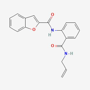 N-[2-(prop-2-en-1-ylcarbamoyl)phenyl]-1-benzofuran-2-carboxamide