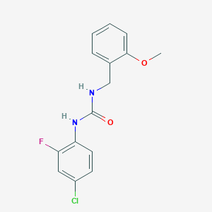 N-(4-chloro-2-fluorophenyl)-N'-(2-methoxybenzyl)urea