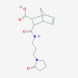 3-{[3-(2-Oxopyrrolidin-1-yl)propyl]carbamoyl}bicyclo[2.2.1]hept-5-ene-2-carboxylic acid