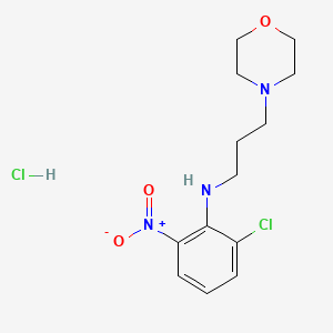 2-chloro-N-(3-morpholin-4-ylpropyl)-6-nitroaniline;hydrochloride