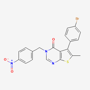 5-(4-bromophenyl)-6-methyl-3-(4-nitrobenzyl)thieno[2,3-d]pyrimidin-4(3H)-one