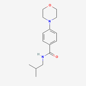 N-(2-methylpropyl)-4-(morpholin-4-yl)benzamide