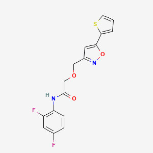 N-(2,4-difluorophenyl)-2-{[5-(2-thienyl)-3-isoxazolyl]methoxy}acetamide