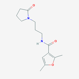 2,5-dimethyl-N-[3-(2-oxo-1-pyrrolidinyl)propyl]-3-furamide