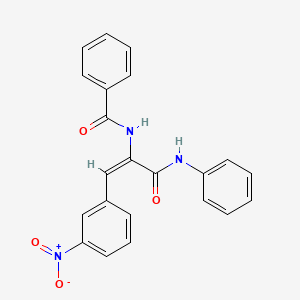 N-[1-(anilinocarbonyl)-2-(3-nitrophenyl)vinyl]benzamide