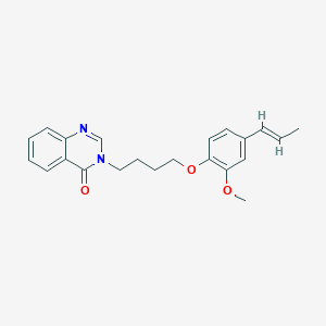 molecular formula C22H24N2O3 B4782566 3-{4-[2-methoxy-4-(1-propen-1-yl)phenoxy]butyl}-4(3H)-quinazolinone 