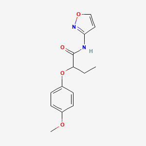 2-(4-methoxyphenoxy)-N-(1,2-oxazol-3-yl)butanamide