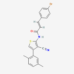 molecular formula C22H17BrN2OS B4782664 3-(4-bromophenyl)-N-[3-cyano-4-(2,5-dimethylphenyl)-2-thienyl]acrylamide 