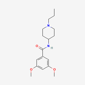 molecular formula C17H26N2O3 B4782674 3,5-DIMETHOXY-N~1~-(1-PROPYL-4-PIPERIDYL)BENZAMIDE 