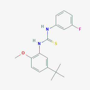 N-(5-tert-butyl-2-methoxyphenyl)-N'-(3-fluorophenyl)thiourea